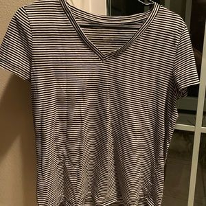 Striped V-Cut Tee